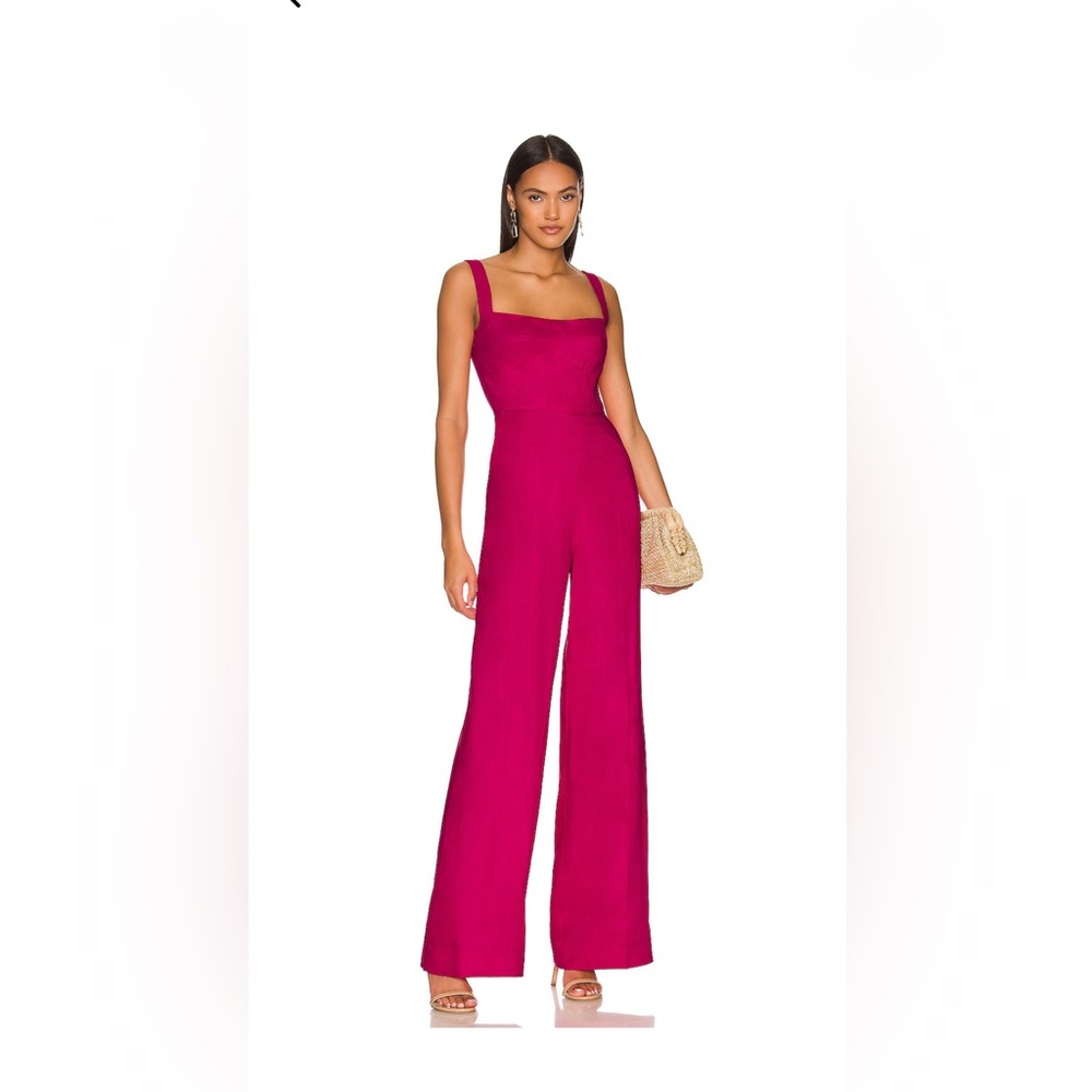 Saloni fuchsia jumpuit